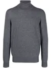 Barba Napoli Man Turtleneck Lead Size 48 Virgin Wool In Grey
