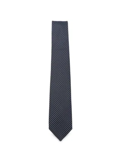 Barba Napoli Micro-pattern Silk Tie In Multi