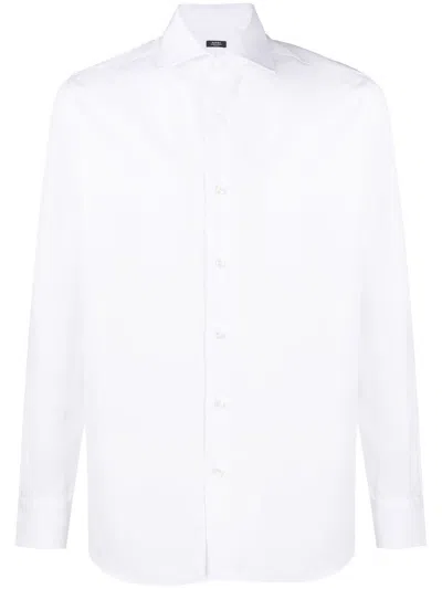 Barba Napoli Neck Shirt In White