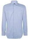 Barba Napoli Neck Shirt In Blue