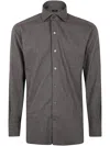 Barba Napoli Long Sleeve Button-down Shirt In Brown