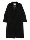 Barba Napoli Notch-collar Single-breasted Coat In Black