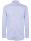 Barba Napoli Button-down Cotton Shirt In Blue