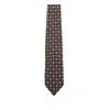 Barba Napoli Patterned Silk Tie In Pink