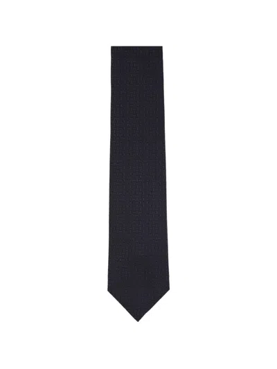 Barba Napoli Patterned Tie In Blue