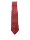 Barba Napoli Patterned Tie In Red