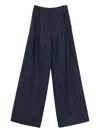 Barba Napoli Pinstripe Trousers In Brown