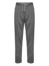 Barba Napoli Pleated-drawstring Trousers In Gray