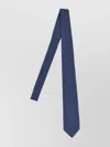 Barba Napoli Pointed Tip Slim Silk Tie With Textured Finish
