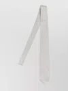 Barba Napoli Pointed Tip Slim Silk Tie With Textured Pattern