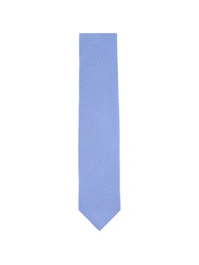 Barba Napoli Polka-dot Tie In Blue