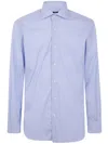 Barba Napoli Button-down Cotton Shirt In Blue