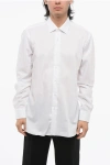 Barba Napoli Cotton And Nylon Stretch Shirt With Soread Collar