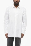 Barba Napoli Cotton And Nylon Stretch Shirt With Soread Collar
