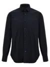 Barba Napoli Tailored Shirt With Long Cuffed Sleeves In Black