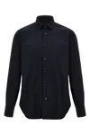 Barba Napoli Tailored Shirt With Long Cuffed Sleeves In Black