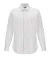 Barba Napoli Tailored Cotton Shirt Buttoned Cuffs In White