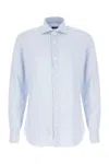 Barba Napoli Printed Cotton Shirt In Blue
