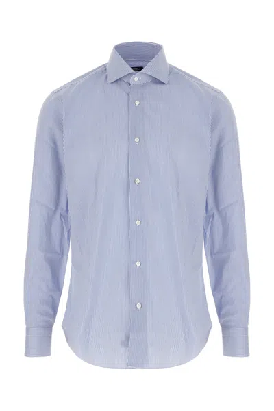 Barba Napoli Printed Poplin Shirt