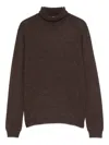 Barba Napoli Roll-neck Sweater In Brown