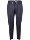 Barba Napoli Roma Pleated Drawstring Trousers