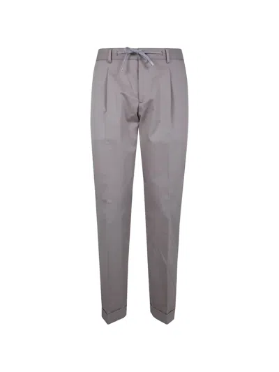 Barba Napoli Rome Pleated Trousers In Purple