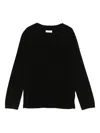 Barba Napoli Round-neck Ribbed-knit Jumper In Black
