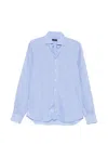 Barba Napoli Long-sleeve Shirt In Blue