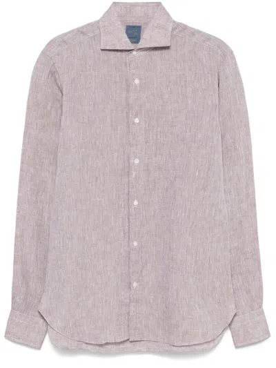 Barba Napoli Shirt In Brown