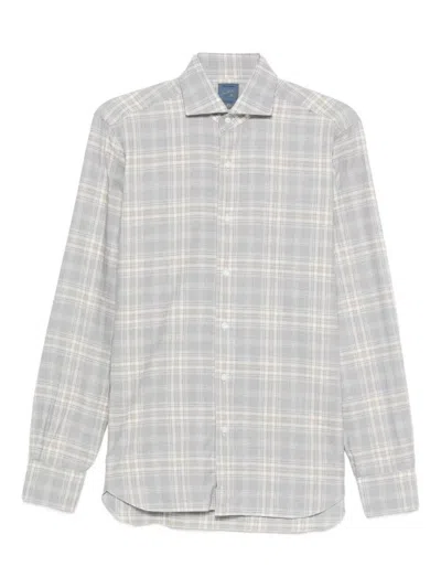 Barba Napoli Long Sleeve Shirt In Gray