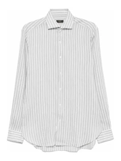 Barba Napoli Shirt In Gray