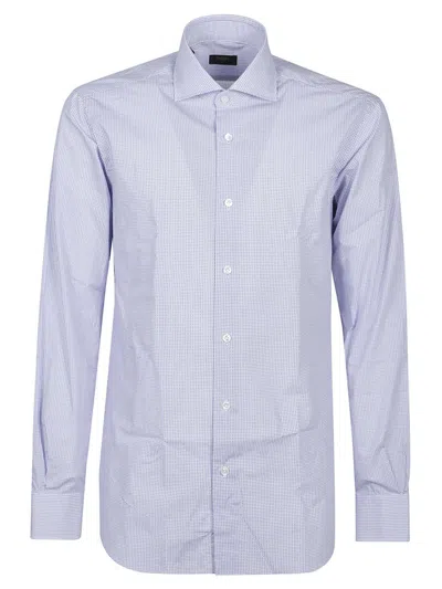 Barba Napoli Man Shirt Blue Size 15 Cotton