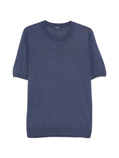 Barba Napoli Short-sleeve T-shirt In Blue