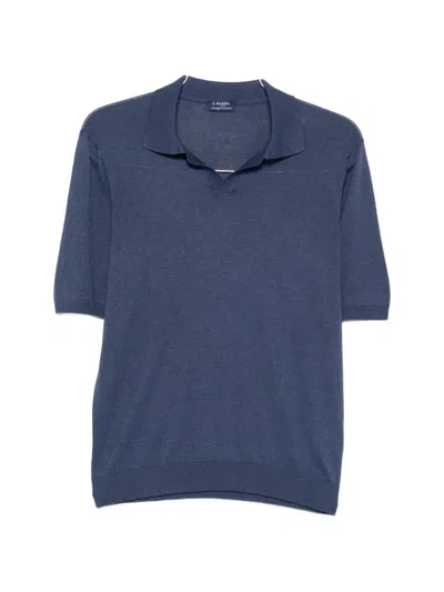 Barba Napoli Short-sleeve T-shirt In Blue
