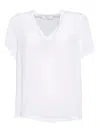Barba Napoli Barba White Silk V-neck Blouse