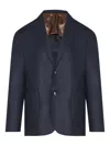 Barba Napoli Single-breasted Blazer In Blue