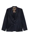 Barba Napoli Single-breasted Blazer In Blue