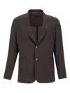 Barba Napoli Single-breasted Blazer In Brown