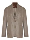 Barba Napoli Single-breasted Blazer In Brown