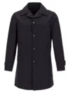 Barba Napoli Barba Single-breasted Trench Coat In Black