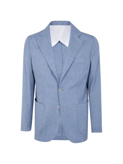 Barba Napoli Single-breasted Blazer In Blue