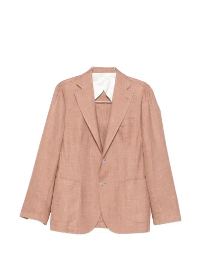 Barba Napoli Single-breasted Blazer In Red
