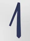 Barba Napoli Pointed Tip Slim Silk Tie With Textured Finish