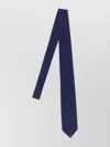 Barba Napoli Slim Textured Fabric Tie Design In Blue