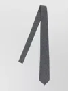Barba Napoli Slim Wool Tie Textured Fabric In Gray