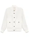 Barba Napoli Linen Jacket In White