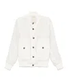 Barba Napoli Linen Jacket In White