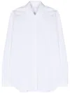 Barba Napoli Spread-collar Cotton-blend Shirt In White