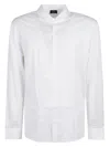 Barba Napoli Straight Hem Buttoned Shirt In 0001001