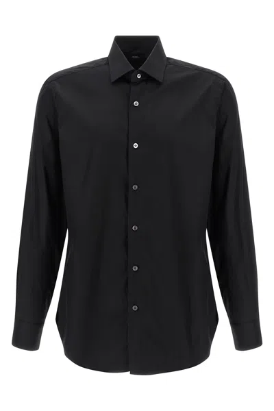 BARBA NAPOLI STRETCH COTTON SHIRT